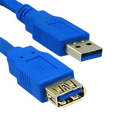 BIGtec 5m USB 3.0 Kabel Verlängerung Verlängerungskabel High Speed Kabel A/A A Stecker - A Buchse A(M) - A(B) ST/BU Kabelfarbe blau , Kabel ist abwärts kompatibel , Datenübertragung bis zu 5 GBit/s , USB 3.0 , 3.0 USB Kabel Verlängerung. 5,00m 5 m vorhandene USB Kabel Verlängern