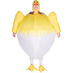 Disfraz de pollo gallina hinchable para adultos Bodysocks® Disfraz Hinchable de Pollito Adulto