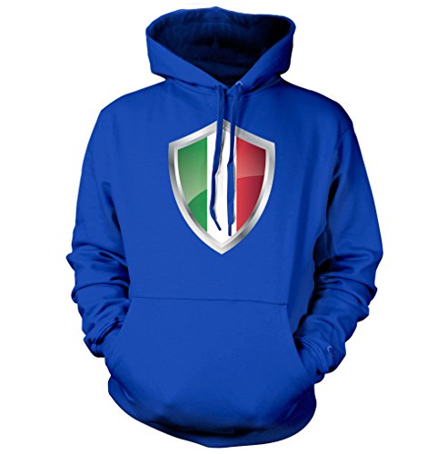 net-shirts ITALIA WAPPEN Hoodie, Größe L, royal