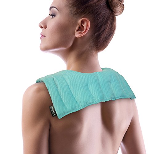 Almohadilla térmica pequeña de Dynamic Products, alivia el cuello y los hombros, para el microondas, bolsa de granos de sílice reutilizable para aliviar el dolor
