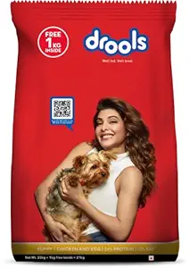 Drools (J) Chicken and Egg Baby Puppy Dry Dog Food, 20kg +2 kg Free Inside, 22 kg