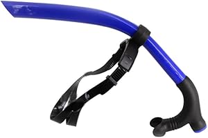NURCIX Swimming Snorkel Training Center-Mount Comfortable Silicone Mouthpiece Easy To For Pool And Open Water Dry Top Snorkel Snorkeling Tube