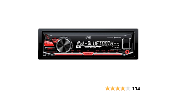 Jvc Kd X330bt Usb Aux Mp3 Bt Car Stereo Single Din Amazon In Electronics