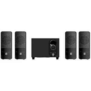 Matata MTM41311 True 12 Watt 4.1 Channel Multimedia Speaker with Built in Amplifier, Multi Connectivity - Wireless Bluetooth/AUX/USB, Remote Control (Black)