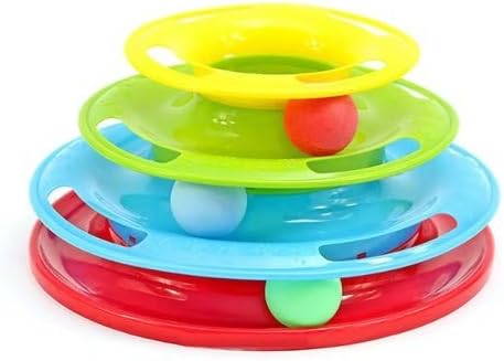 The New Three Layers Pet Toys Intelligence Crazy Play Tray Cat Play