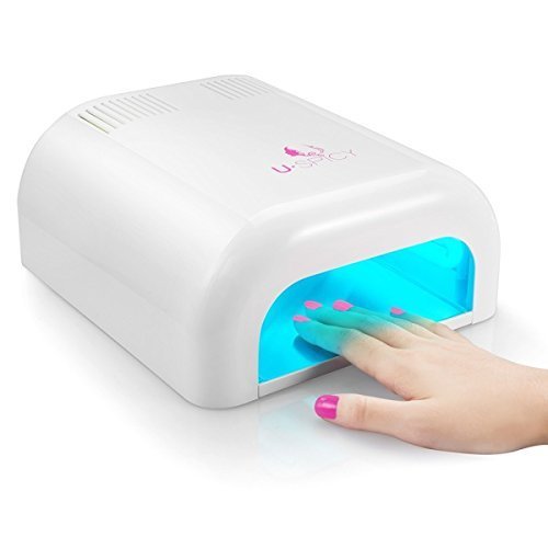 Nageltrockner USpicy36W UV Nagellacktrockner Lichthärtungsgerät Lichthärtegerät lichthärtungsgerät Timer kontrol Nagel trockner mit 6 Röhren & Anti-UV-Handschuhen - 3
