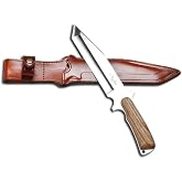 Bora 504 ZB Large Shogun Olive Handle Knife