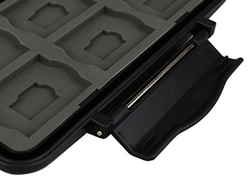 Flashwoife Turtle MC-SDMSD24 New Version, wasserdichte Speicherkarten Schutzbox für 12 Stück SDHC und 12 Stück MicroSD Cards Case - 6