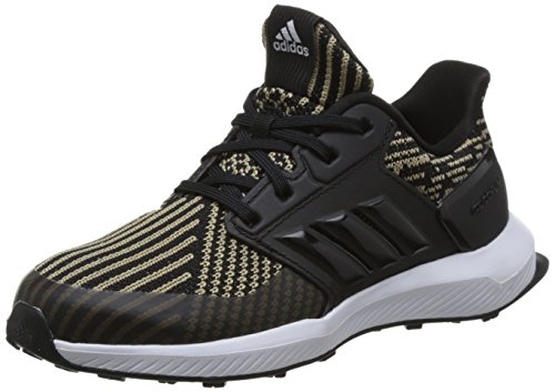 Adidas RapidaRun Knit C, Zapatillas de Deporte Unisex niño, Negro Negbas/Ftwbla 000, 35 EU