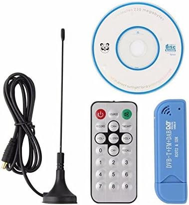 iSEETek USB2.0 Digital DVB-T SDR+DAB+FM HDTV TV Tuner Receiver Stick RTL2832U+R820T2, Blue