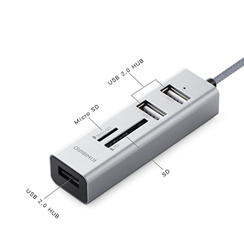 KiWiBiRD 3-Port USB / Micro USB OTG HUB mit SD / Micro SD High Speed Kartenleser Kompatibel mit Windows PC, MacBook und OTG-fähigen Android Geräten - 3