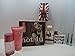6pc Gift Hanmper For Her ~ Perfume Set,Manicure Set, Nails, Eyelashes & Glitter Eyeliners Gift Hamper For Her