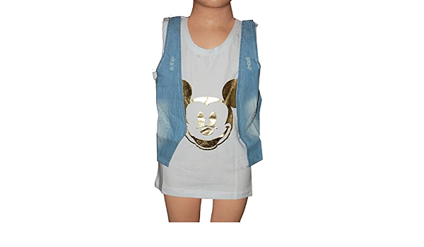 T-Shirt Attached Denim Jacket 