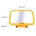 Deallink Baby Car Mirror Extra Large Rear View Yellow Mirror with A Massive Angle Range for Rear-facing Car Seat Fully Adjustable Anti-Wobble Criss-crossed Straps