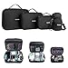 Price comparison product image SAWAKE 4pcs Travel Electronic Gadget Bag Case Trip Carry Bag Accessories Organiser, 3 Handbags and 1 Shoulder Bag for Mobile Phone, iPad, tablet, Power Bank, Camera, Data Cables, Chargers, Memory Card
