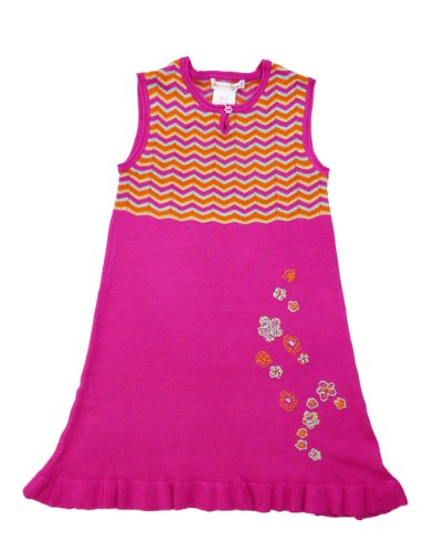 Deux Par Deux 'Feels like Time'Summer knit Dress -  Pink - 3 Years