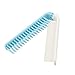SODIAL(R) Travel Skyblue Coarse Teeth Folding Dual Hair Brush Pocket Comb 7.4" Length