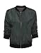 Ecowish Womens Classic Short Padded Bomber Jacket Coat Quilted Jacket