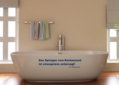 Wandtattooladen Wandtattoo – Das Springen vom Beckenrand … Größe:60x12cm Farbe: schwarz - 2