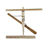 Lixada Trousse de perceuse à Queue Pratique de Survie en Bois primitif Trousse à Outils de Lutte Contre l'incendie Kit de Formation à la Friction en Bois pour l'extérieur