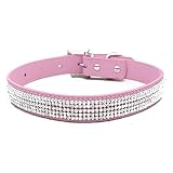 collar para perros rosa con pinchos Para diferentes tamanos / colores
