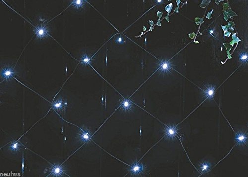 Solar-Lichternetz mit 105 weißen LED's und Blinkfunktion