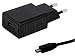 Produktbild TÜV geprüfte 1.5A Ladegerät. 2.2 m kabel, kompatibel mit Garmin Montana 610. Schwarze netzLadegerät - netzteil mit ladekabel - datenkabel. Reise Ladegerät - ladeadapter mit GS Prüfzeichen. USB kabel - aufladekabel mit 1 jahr garantie auf diesem adapter.