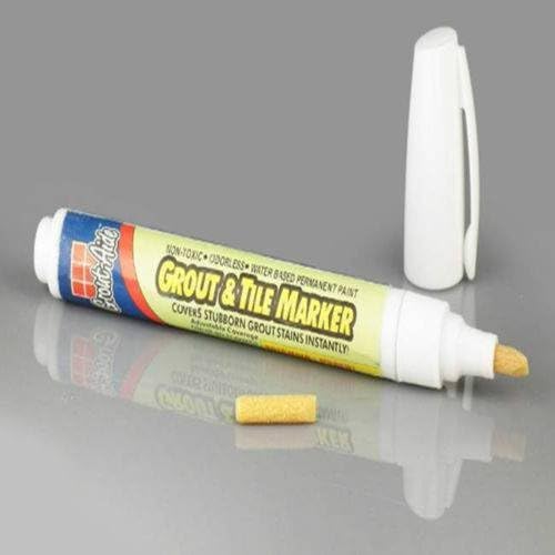 Tile Marker Repair Wall Pen White Grout Marker Odorless Non Toxic For Tiles Floor 2 packs