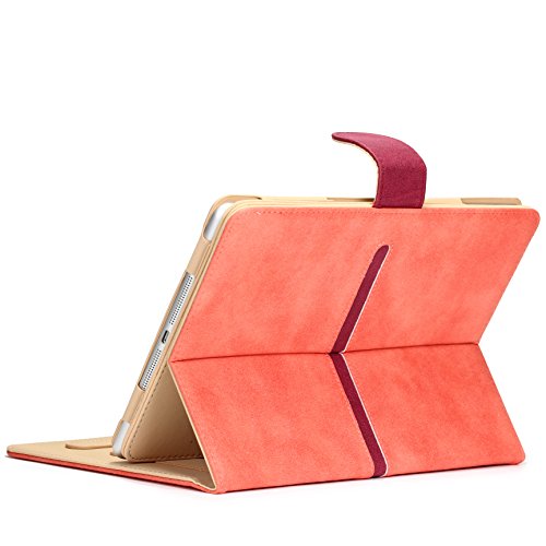 iPad Air Hülle [2013 Version-5.Generation] Original Urcover® [DEUTSCHER FACHHANDEL] Smart Cover Schutzhülle Case Etui mit Sleep/Wake Funktion ?? Zubehör | Coral - 3