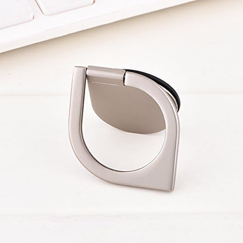 Finger Ring Spinner Holder, 360° Rotation Cell Phone Stand with Great Finger Grip for iPad iPhone 8/8Plus 7/7Plus 6/6s Plus, Samsung Galaxy, Huawei, Xiaomi, Sony, LG Smartphones and Tablets (Silver)