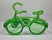 Produktbild Leuchtende Partybrille "Fahrrad" grün Spaßbrille inkl. Batterien für Damen&Herren