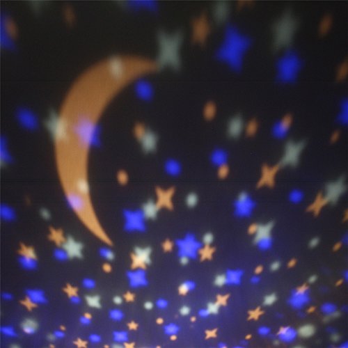 SOLMORE LED Sternenhimmel Projektor Sternenlicht Nachtlicht Sterne Star Diamanten Licht Romantische Nacht Lampe Beleuchtung 3 Austauschbare Film (Stern himmel ,Happy Birthday ,Sea World) USB/Batteriebetrieben für Kinder Baby Weihnachten Geburtstag Geschenk Zimmer Deko schwarz - 8