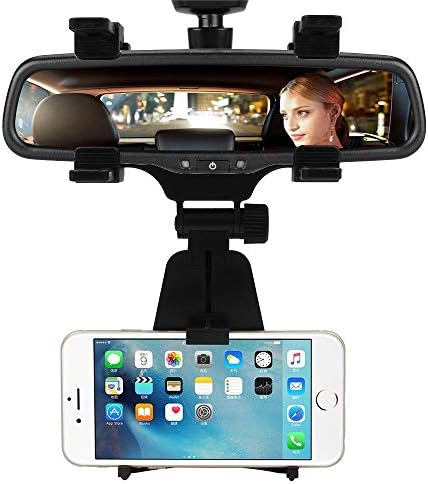 TechHunk Premium Universal Car Rear View Mount and Mobile Holder for Car Dashboard, Car Windshield, Home & Office Table/Desk for 360 Degrees for Samsung GPS Smartphone Stand Universal