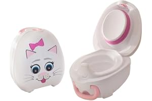 My Carry Potty - Cat Travel Potty, Award-Winning Portable Toddler Toilet Seat for Kids to Take Everywhere