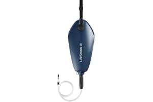 LifeStraw Peak Series - Système de filtre à eau par gravité compact 3l - pour les voyages, le camping, la randonnée et les voyages, Mountain Blue (bleu)