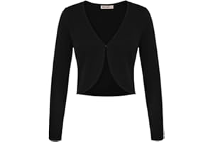 GRACE KARIN Damen Strickjacke Langärmelig Cardigan Elegant Business OL Boleros