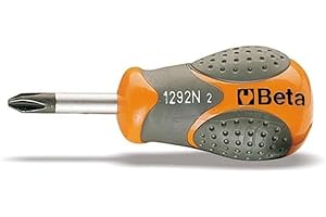 Beta 1292N 4,5X30 - Giravite per viti con impronta a croce Phillips tipo cortissimo cromati punta nera