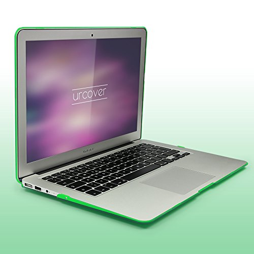 Urcover   Macbook Air 11 6 Zoll Crystal Hard Case   Ultra Slim in Transparent   Gr  n   360 Grad transparente durchsichtige d  nne Komplett Schutzh  l