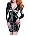 Produktbild Frauen Latex Sexy Kostüme Lateinkleid Latexuniform mit langen Ärmeln (L(B96 W80 H98 cm))