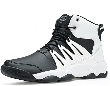 DUODUO Men's 8802 Sports Basketball Shoes ,White,9.5D(M) UK
