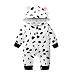 Produktbild Elecenty Wickelbody Babyausstattung,Halloween Kuh-Print Strampler Romper Langarm Kapuzenpullover mit Kapuze Babybodys Jumpsuit Babyartikel Kinderkleidung Mädchen Kindermode
