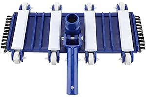 MUMUSUKI Tete d'aspirateur de Piscine et de Spa Flexible brosses laterales Piscine roulettes Professionnelle - Ideal pour Les proprietaires de piscines et Les Professionnels de la p