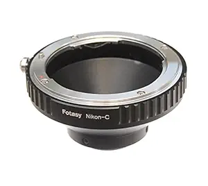 Fotasy Pro Nikon F-mount Lens to C-mount Movie CCTV Camera Lens Mount Adapter