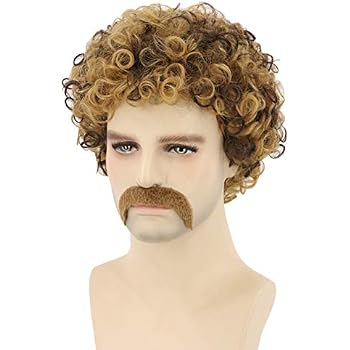 wig me up perruque pour homme, isée, bouclée, style