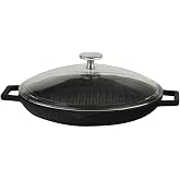 LAVA YUVARLAK IZGARA TAVA &Ccedil;AP 30 CM CAM KAPAK