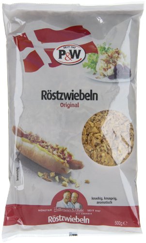 Preisvergleich Produktbild P&W Röstzwiebeln, 6er Pack (6 x 500 g)