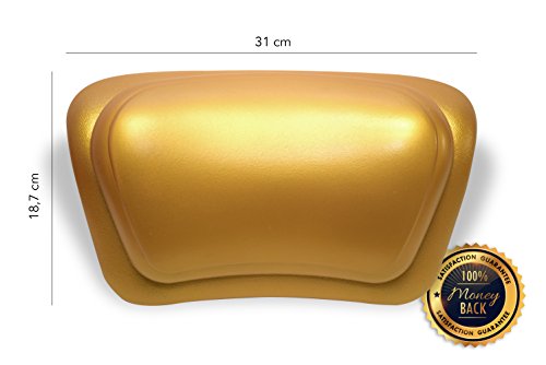 GoldenAge Komfort Badekissen – Optimales Badewannenkissen mit Saugnäpfen. Höchster Komfort für Kopf und Nacken - 5