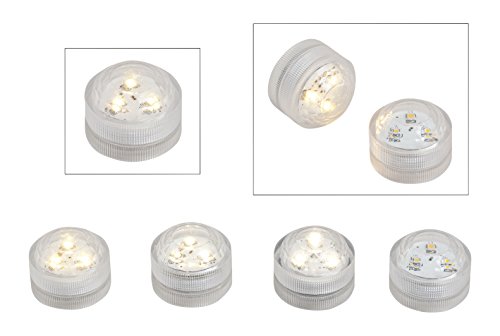 Wurm KG 10 x LED Velas de té 3 LED de Color Blanco