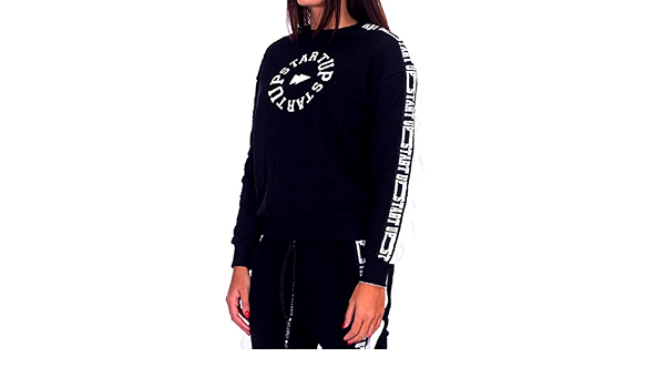 STARTUP FELPA MAGLIA DONNA GIRL RAGAZZA SPORT CON VOLENT ROUCHES FD911 :  Amazon.it: Abbigliamento