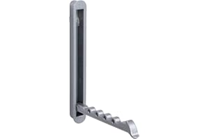 Gedotec Ganchos de pared plegables Ganchos para guardarropas Percheros plegables MITAL | dejar entrar 140 x 16/128 mm | Cromo mate | Percha de fundición | armario de pared plegable - 1 pieza